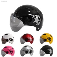 ▥ Open Dual Lens Visors Helmet Motorcycle Scooter Bike Electric Car Anti-UV Safety Hard Hat Bicycle Cap Motorcycle Accessories