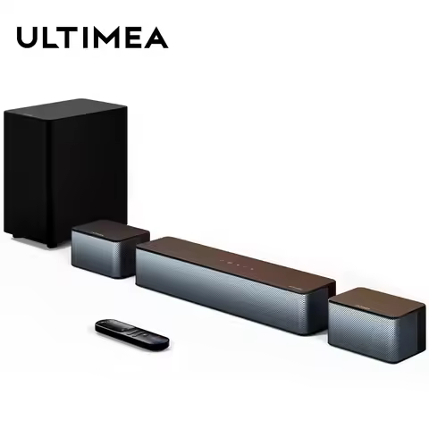 ULTIMEA 320W 5.1 Soundbar with Wireless Subwoofer&2 Surround Speakers, 3D Surround Sound System Home