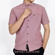 Kemeja Pendek Pria Warna Pink Kemeja Kasual Kemeja Terkini Baju Kemeja