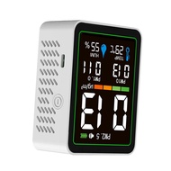 5-in-1 Air Quality Monitor PM2.5 PM10 PM1.0 Detector with LCD Color Screen Portable Temperature Humi