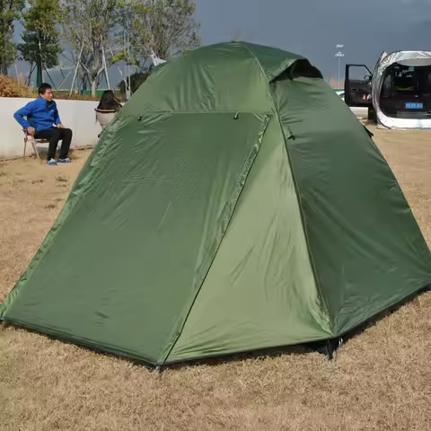 Durable 4 Season 2 Person Tent,Sunscreen 2 Person Backpacking Tent, CZX-745 Camping Tent,2 Person Te