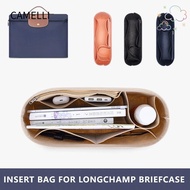 CAMELLI 1Pcs Insert Bag, Storage Bags Felt Linner Bag,  Multi-Pocket with Zipper Travel Bag Organizer for Longchamp LE PLIAGE CLUB Briefcase S