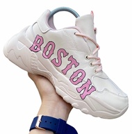 รองเท้าหนังMLB_boston PINK leather✅สวยแท้100% ใส่สบายเท้า เพิ่มความมั่นใจ รองเท้าผ้าใบ รองเท้าลำลอง รองเท้าผู้หญิง รองเท้าแฟชั่น