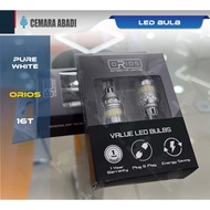T16 LED BULB Socket Reverse Light PURE WHITE ORIOS