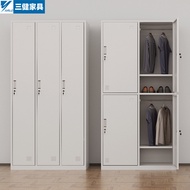 ST/💚99CHLocker Staff Locker4Door6Door Iron Wardrobe Shoe Cabinet with Lock Steel Gym Bathroom 2SV3