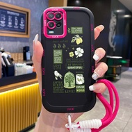 Case For OPPO A54 4G Phone Thank You Silicone Shockproof Strap