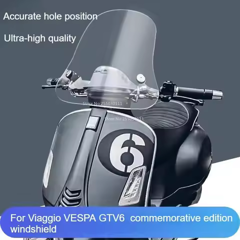 For Viaggio VESPA GTV6 Gtv Six Days commemorative edition windshield modification Vespa GTS 300 Sei