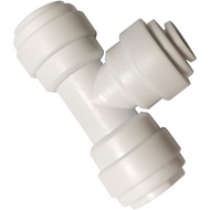 5/16 to 1/4 to 5/16 inch O.D. Reducing Tee Union Quick Connector Push-In Tube Fitting, Push to Conne