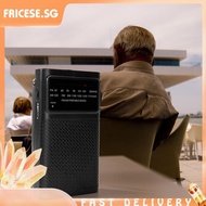 [fricese.sg] Portable Radio with Speaker FM/AM Dual Band Radio Receiver for Walking Camping