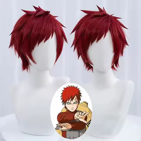 HAIRJOY Synthetic Hair Akashi Seijuro Cosplay Wig Gaara HairStyle Rose Net