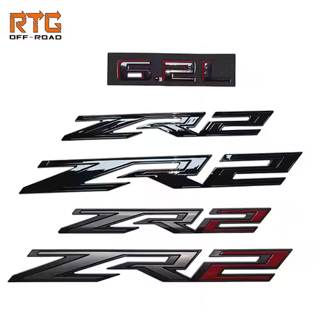 Car Stickers Logo Black Silver Red Logo for 2019-2021 Silverado 1500 2500 3500 zr2 Front Grille