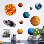 Bedroom Top Ten Cross-Border Stickers Children's Room Fluorescent Planet Night Light Stickers Wall S