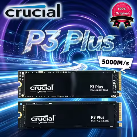 Crucial P3 Plus M.2 NVMe SSD OEM Package 500GB 1TB 2TB PCIe Gen4 3D NAND 2280 Protable Internal Soli