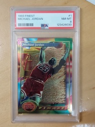 1993-94 Topps Finest Michael Jordan #1 PSA 8