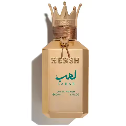 Hersh Lahab Perfume by Al Ezz Oud 3.4 oz EDP Spray, Harsh LahabLong Lasting Cologne Luxury Gold Crow
