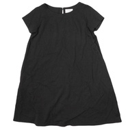 เดรสแขนสั้นคอกลมผ้าฝ้ายเจอร์ซีย์ผลิตในญี่ปุ่น ยี่ห้อ J&M Davidson มือสอง (76420A-20062B) ไซส์ 8 สีดำ