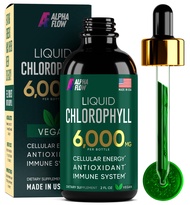 Chlorophyll Liquid Drops 6000 mg - Premium Liquid Chlorophyll Supplement - All-in-One Antioxidant fo