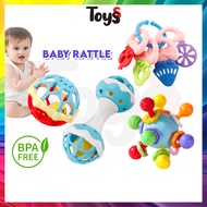 Toyss Teether Baby Toys Newborn Toys Mainan Newborn Baby Rattle Toys for Baby Teether Toy Mainan Bay