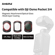 Ambitful DF Series Magnetic Filter CPL Filter Black Mist Filter UV Filter For DJI Osmo Pocket 3 4