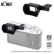 Kiwifotos KE-X100FL Viewfinder Rubber for Camera Fuji Fujifilm X100F Long Eyecup Shoe Cap Soft Silicone Extended Eyepiece