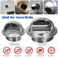 Wall Air Vent Grille Ducting Stainless Steel Exhaust Air Vent
