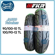 90/100-10 100/90-12 FKR Tayar Tyre Tubeless JA800 TUBELESS