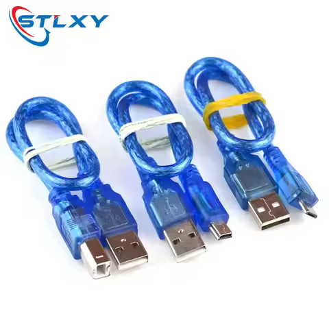 30cm USB Cable R3 / Mega 2560 R3/ ADK USB-A to USB-B for Arduino MINI TYPE-C MICRO Printer Cable