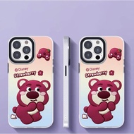 Super cute strawberry bear boom drop color changing iPhone case for iPhone 14 pro 14 promax 11 12 13