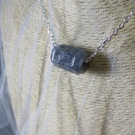 純銀*本命年【六字大明咒】冰烏雞翡翠項鍊*BSV01*招財、防小人