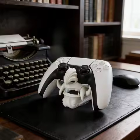 3D Printed Ghost Face Handle Stand for PS4 PS5 XBOX Controller Desktop Decorative Ornaments Accessor