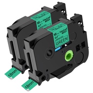 NineLeaf 2 Pack Compatible for Brother P-Touch P-touch TZe TZ Tape 18mm 0.7 Laminated TZe-741 TZe741