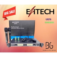 Ezitech ur78 uhf dual quality wireless microphone