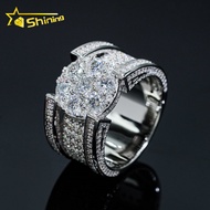 Hip Hop Jewelry Hip Hop Men Ring 925 Silver Iced Out Moissanite Ring Pass Diamond Tester Diamond Rin