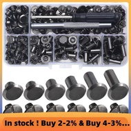Chicago Screw Leather Rivets Assorted Screw Rivets M5 Chicago Binding Screws for Decorating PU Craft