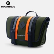 ROCKBROS Bike Handlebar Bag Front Bag Big Capacity Portable Messenger Bag Reflective Bike Accessories 4L