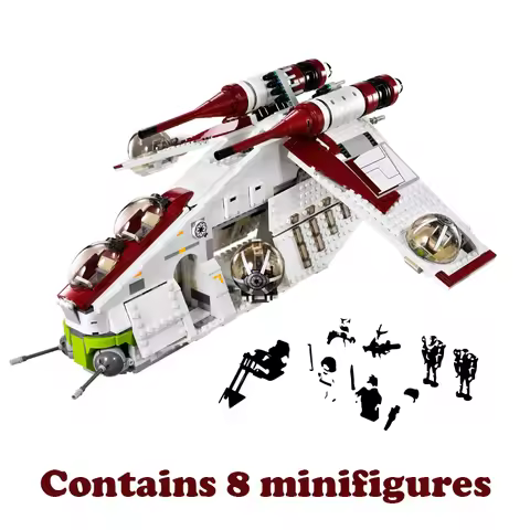 In Stock Star Plan Republic Dropship Gunship Building Blocks Bricks Toys For Children Christmas Gift
