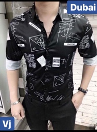 ÁO SƠ MI LỤA NAM TOÁN HỌC NEWTON CAO CẤP - DUBAI FASHION