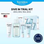 [Torriden Official] DIVE IN All in One Mini Size Trial Kit SET, Cleanser 30ml, Toner 50ml, Serum 10m