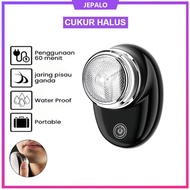 Cukur Bulat Otomatis / Alat Cukuran Elektrik Kumis Jenggot Rambut Bulu Mini / Alat Cukur mini bulat