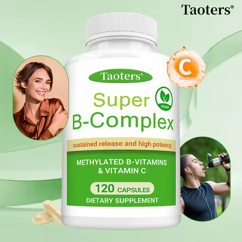 Vitamin B Capsules - B-complex Vitamin Supplement To Support Energy Metabolism, Nervous System Suppo