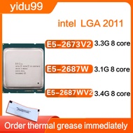 Intel Xeon E5 2673 V2 E5 2687W V2 8-core 16 wire CPU 3.3GHZ high frequency alien game computer disassembly X79 e5 2687W V2 2673 v2 CPU