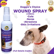 Doggie's Choice Wound Spray 100ml for Dogs Cuts, Abrasion, Sores, Skin Irritation (amed)