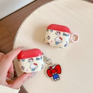 Airpods4 Airpods Pro2 AirPods Pro Airpods3 gen3 AirPods2 Lovely Cartoon Anime Hello Kitty Hard Prote