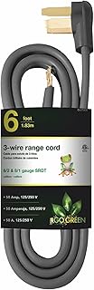 GoGreen Power 6' 3-Wire 50 Amp Range Cord (G-27006)
