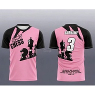 New style chess T-shirt personalized 3D chess pattern 3D chess men's short-sleeved T-shirt shirt