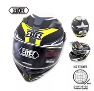 Motorcycle Helmet RXR 691B-A4 Modular With ICC Dual Visors Transparent Premium Design RXR 691B-A4 Sa