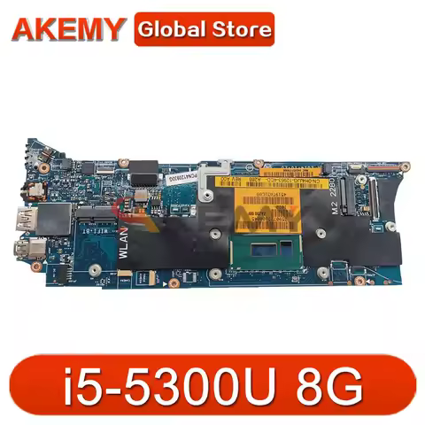 For Dell XPS 9343 P54G Notebook Mainboard LA-B441P I5-5200U I7-5500U 4G RAM Laptop Motherboard Full 