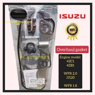 ISUZU WFR 2.0 JJ120 4ZC1 / WFR 1.8 4ZB1 ENGINE ENGINE TOP OR FULL OVERHAUL GASKET SET