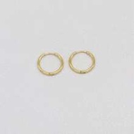 2pcs/set Fashionable Stainless Steel Thin Needle 0.8mm 20g Hoop Earrings