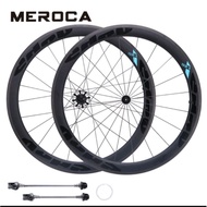 MEROCA Road Bike 700C Carbon Wheelset 38MM50MM Rim Front 2 Rear 4 Bearings Bicycle Straight Pull